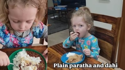 A US woman living in New Delhi won hearts online by sharing how she fed her children wholesome, delicious Indian meals. (Instagram/kristenfischer3) A US woman living in New Delhi won hearts online by sharing how she fed her children wholesome, delicious Indian meals. (Instagram/kristenfischer3)