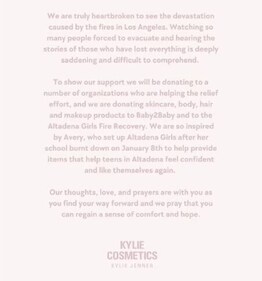 Kylie Cosmetic's post (Instagram) Kylie Cosmetic's post (Instagram)