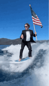 Surfing away (Mark Zuckerberg on Instagram) Surfing away (Mark Zuckerberg on Instagram)