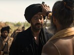 Azaad box office collection day 2: Ajay Devgn and Aaman Devgan in a still from the film. Azaad box office collection day 2: Ajay Devgn and Aaman Devgan in a still from the film.