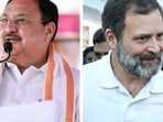 JP Nadda (left) and Rahul Gandhi (File Photo)