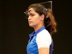 India's Manu Bhaker during the 25m Pistol Women's Final event at the 2024 Summer Olympics India's Manu Bhaker during the 25m Pistol Women's Final event at the 2024 Summer Olympics