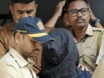 Saif Ali Khan stabbing case: Mohammad Shariful Islam Shehzad, the arrested accused in the Saif Ali Khan attack case being bought to be produced before the Bandra Court, in Mumbai on Sunday. Saif Ali Khan stabbing case: Mohammad Shariful Islam Shehzad, the arrested accused in the Saif Ali Khan attack case being bought to be produced before the Bandra Court, in Mumbai on Sunday.