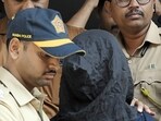 Saif Ali Khan stabbing case: Mohammad Shariful Islam Shehzad, the arrested accused in the Saif Ali Khan attack case being bought to be produced before the Bandra Court, in Mumbai on Sunday. Saif Ali Khan stabbing case: Mohammad Shariful Islam Shehzad, the arrested accused in the Saif Ali Khan attack case being bought to be produced before the Bandra Court, in Mumbai on Sunday.