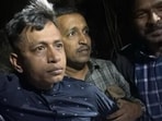 Vijay Das (L) was arrested from a labour camp behind the TCS Call Center in Hiranandani Estate, Thane west. Vijay Das (L) was arrested from a labour camp behind the TCS Call Center in Hiranandani Estate, Thane west.