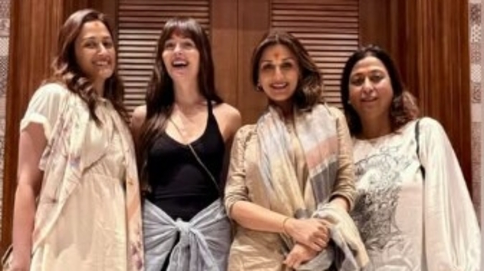 After Siddhivinayak Temple, Dakota Johnson visits Sabyasachi store with ...
