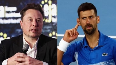 Elon Musk retweeted Novak Djokovic's video on X. Elon Musk retweeted Novak Djokovic's video on X.