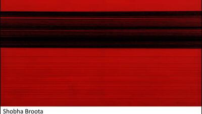 A work by Shobha Broota, which will be shown by Gallery Espace. A work by Shobha Broota, which will be shown by Gallery Espace.