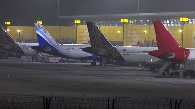 All arrivals and departures at the Delhi airport will be stopped from 10:20 am to 12:45 pm IST till January 26. (ANI) All arrivals and departures at the Delhi airport will be stopped from 10:20 am to 12:45 pm IST till January 26. (ANI)