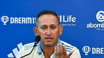 BCCI Chief Selector Ajit Agarkar addressed a press conference on the ODI team for the England series and the Champions Trophy at Wankhede Stadium in Mumbai on Saturday. (ANI) BCCI Chief Selector Ajit Agarkar addressed a press conference on the ODI team for the England series and the Champions Trophy at Wankhede Stadium in Mumbai on Saturday. (ANI)