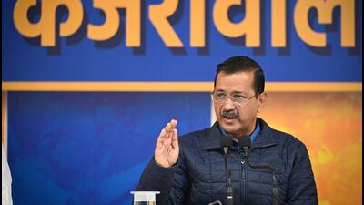 CM Arvind Kejriwal at a press conference on Sunday. (Sanchit Khanna/HT Photo) CM Arvind Kejriwal at a press conference on Sunday. (Sanchit Khanna/HT Photo)