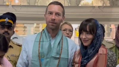 Coldplay frontman Chris Martin is in India for his multi-city gigs as part of his Music Of The Spheres World Tour. Coldplay frontman Chris Martin is in India for his multi-city gigs as part of his Music Of The Spheres World Tour.