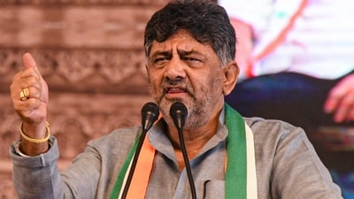 Karnataka deputy chief minister DK Shivakumar. (PTI) Karnataka deputy chief minister DK Shivakumar. (PTI)