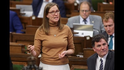 Government House Leader Karina Gould, of the Liberal Party, speaks during Question Period on Parliament Hill in Ottawa, Ontario, Canada, on December 17, 2024. (REUTERS) Government House Leader Karina Gould, of the Liberal Party, speaks during Question Period on Parliament Hill in Ottawa, Ontario, Canada, on December 17, 2024. (REUTERS)