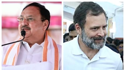 JP Nadda (left) and Rahul Gandhi (File Photo) JP Nadda (left) and Rahul Gandhi (File Photo)