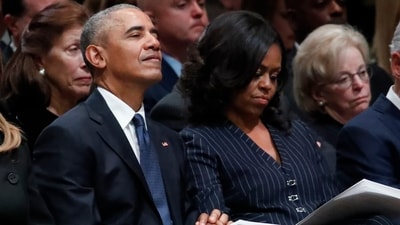 Barack and Michelle Obama’s marriage is facing difficulties, with the couple reportedly becoming “just friends.” (AP) Barack and Michelle Obama’s marriage is facing difficulties, with the couple reportedly becoming “just friends.” (AP)