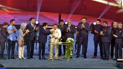 On the occasion of the 50th anniversary of Wankhade Stadium. (Prakash Parsekar) On the occasion of the 50th anniversary of Wankhade Stadium. (Prakash Parsekar)