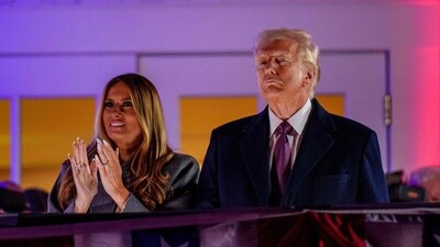 Donald Trump and wife Melania Trump attend a private party and fireworks show at Trump National Golf Club on January 18, 2025 in Sterling, Virginia. Trump has arrived in the Washington, DC region ahead of his inauguration ceremony on January 20. (Getty Images via AFP) Donald Trump and wife Melania Trump attend a private party and fireworks show at Trump National Golf Club on January 18, 2025 in Sterling, Virginia. Trump has arrived in the Washington, DC region ahead of his inauguration ceremony on January 20. (Getty Images via AFP)