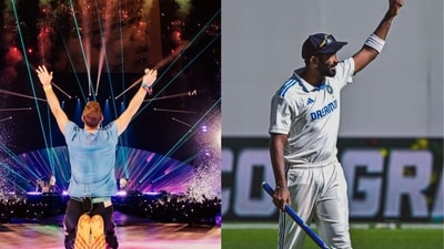 Coldplay's Chris Martin gave a shoutout to India pacer Jasprit Bumrah, much to the crowd's delight at Dr DY Patil Stadium in Navi Mumbai. (Coldplay/Jasprit Bumrah - X ) Coldplay's Chris Martin gave a shoutout to India pacer Jasprit Bumrah, much to the crowd's delight at Dr DY Patil Stadium in Navi Mumbai. (Coldplay/Jasprit Bumrah - X )