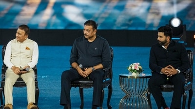 Sunil Gavaskar, Ravi Shastri and Indian ODI captain Rohit Sharma during the 50th anniversary celebrations of the Wankhade Stadium, in Mumbai, (PTI) Sunil Gavaskar, Ravi Shastri and Indian ODI captain Rohit Sharma during the 50th anniversary celebrations of the Wankhade Stadium, in Mumbai, (PTI)