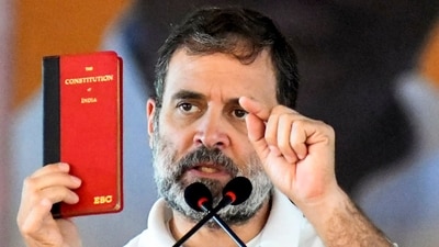 Rahul Gandhi was accused of hypocrisy by the Janata Dal (United) on Sunday for keeping quiet over the caste census issue when Bihar chief minister Nitish Kumar brought it up in INDIA bloc meetings. (PTI) Rahul Gandhi was accused of hypocrisy by the Janata Dal (United) on Sunday for keeping quiet over the caste census issue when Bihar chief minister Nitish Kumar brought it up in INDIA bloc meetings. (PTI)
