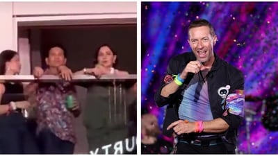 Sachin Tendulkar fans were in for a surprise at the Coldplay concert.