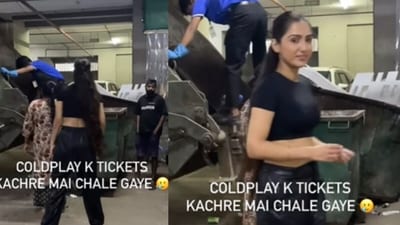 A woman shared a heartbreaking video of losing her Coldplay tickets after they were accidentally thrown away. (Instagram/prachisingh2202) A woman shared a heartbreaking video of losing her Coldplay tickets after they were accidentally thrown away. (Instagram/prachisingh2202)