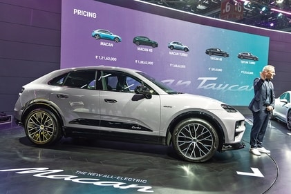 Presentations took place with utmost gusto at Auto Expo 2025 (Photo: Raajessh Kashyap/HT) Presentations took place with utmost gusto at Auto Expo 2025 (Photo: Raajessh Kashyap/HT)