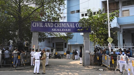 Additional District and Sessions Judge Anirban Das, Sealdah court, had on Saturday declared Roy guilty of rape and murder. (Samir Jana/ Hindustan Times)