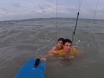 Brazilian kitesurfer Bruno Lubo rescued a teenage girl, who was drowning.