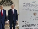 Biden never made the content of Trump's letter public, but he described it as a “very generous letter” despite considering it private.