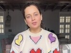 Kangana Ranaut rocked a Joseph sweater featuring sweet and fuzzy red, pink, yellow and purple hearts. (Instagram/ Kangana Ranaut) Kangana Ranaut rocked a Joseph sweater featuring sweet and fuzzy red, pink, yellow and purple hearts. (Instagram/ Kangana Ranaut)