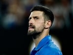 Serbia's Novak Djokovic during his fourth round match against Czech Republic's Jiri Lehecka