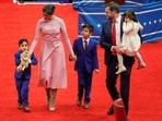 Second lady Usha Vance and Vice President JD Vance with their three children at the Presidential Inauguration parade event in Washington, Monday. Second lady Usha Vance and Vice President JD Vance with their three children at the Presidential Inauguration parade event in Washington, Monday.