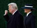 President-elect Donald Trump gestures as he walks with his wife Melania after a church service at St. John's Episcopal Church across from the White House in Washington, Monday, Jan. 20, 2025, on Donald Trump's inauguration day. (AP Photo/Matt Rourke) President-elect Donald Trump gestures as he walks with his wife Melania after a church service at St. John's Episcopal Church across from the White House in Washington, Monday, Jan. 20, 2025, on Donald Trump's inauguration day. (AP Photo/Matt Rourke)