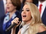 Carrie Underwood performs on the day of U.S. President Donald Trump's Presidential Inauguration at the Rotunda of the U.S. Capitol in Washington, U.S., January 20, 2025. REUTERS/Kevin Lamarque/Pool