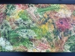 Shripal Solanki crafted a stunning artwork using collected fallen leaves.