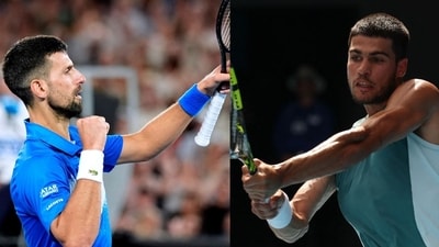 Novak Djokovic faces Carlos Alcaraz on Tuesday. Novak Djokovic faces Carlos Alcaraz on Tuesday.