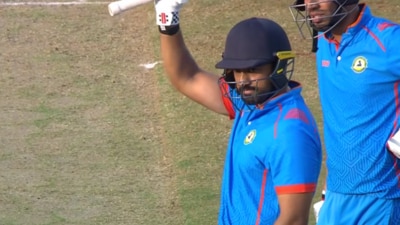 Before his dismissal for 112 against Uttar Pradesh, Karun Nair had also set a new List A record of scoring 542 runs without being dismissed. (BCCI Domestic / Facebook) Before his dismissal for 112 against Uttar Pradesh, Karun Nair had also set a new List A record of scoring 542 runs without being dismissed. (BCCI Domestic / Facebook)