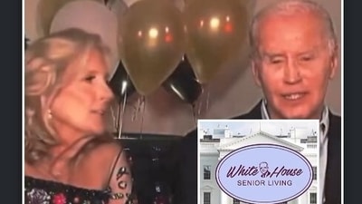 As Trump's inauguration day kicked off with his visit to a church, Trump campaign's @TrumpWarRoom account on X, shared a parody video where The Biden White House as a care home for seniors as the narrator says its “residents feel like presidents.” (X) As Trump's inauguration day kicked off with his visit to a church, Trump campaign's @TrumpWarRoom account on X, shared a parody video where The Biden White House as a care home for seniors as the narrator says its “residents feel like presidents.” (X)