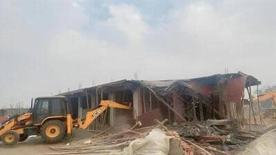 Despite repeated warnings and notices issued by the authority under Section 10 of the Uttar Pradesh Industrial Area Development Act, 1976, the developers continued construction, often working at night to evade detection. (HT Photo (representational image)) Despite repeated warnings and notices issued by the authority under Section 10 of the Uttar Pradesh Industrial Area Development Act, 1976, the developers continued construction, often working at night to evade detection. (HT Photo (representational image))