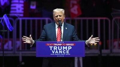 President-elect Donald Trump at a rally ahead of the 60th Presidential Inauguration, Sunday, Jan. 19, 2025, in Washington. (AP) President-elect Donald Trump at a rally ahead of the 60th Presidential Inauguration, Sunday, Jan. 19, 2025, in Washington. (AP)