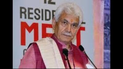 J&K LG Manoj Sinha (HT File)