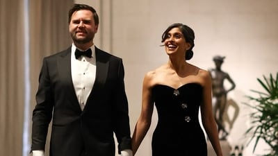JD and Usha Vance at the Vice President's dinner ahead of the inauguration. (Instagram/@oscardelarenta) JD and Usha Vance at the Vice President's dinner ahead of the inauguration. (Instagram/@oscardelarenta)