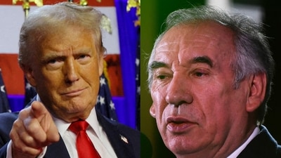 Donald Trump and French prime minister Francois Bayrou Donald Trump and French prime minister Francois Bayrou