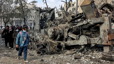The United Nations has projected that billions of dollars would be needed to rebuild Gaza after the war between Israel and the Palestinian terrorist group Hamas. (AFP/Omar AL-QATTAA) The United Nations has projected that billions of dollars would be needed to rebuild Gaza after the war between Israel and the Palestinian terrorist group Hamas. (AFP/Omar AL-QATTAA)