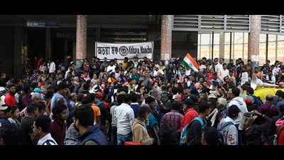 Social activists gather outside the Sealdah court in Kolkata on Monday. (Samir Jana/ Hindustan Times) Social activists gather outside the Sealdah court in Kolkata on Monday. (Samir Jana/ Hindustan Times)