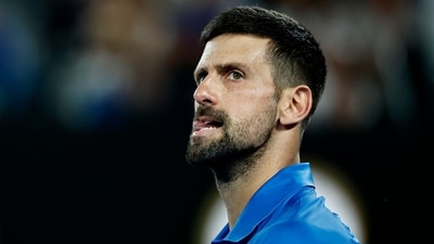 Serbia's Novak Djokovic during his fourth round match against Czech Republic's Jiri Lehecka (REUTERS)