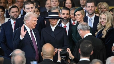 Donald Trump is sworn in as the 47th US President. (AFP) Donald Trump is sworn in as the 47th US President. (AFP)