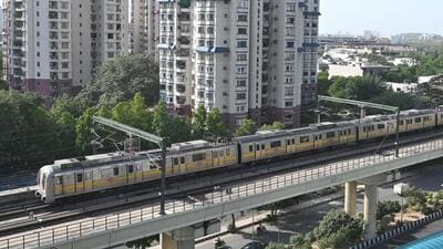 The official also said that GMDA and GMRL are conducting the ground survey to fix alignment of metro rail and stations (HT Archive) The official also said that GMDA and GMRL are conducting the ground survey to fix alignment of metro rail and stations (HT Archive)